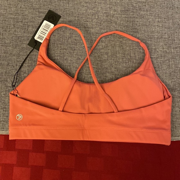 SAVVI ARID Small Canyon Clay Scoop Neck Criss Cross Back Sports Bra - Picture 7 of 8